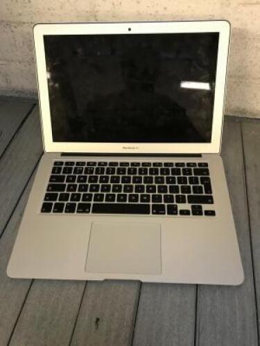 APPLE MacBook Air 7,2 Laptop; Specification: GenuineIntel, Intel(R) Core(TM) i5-5350U CPU @ 1.80GHz, Cores: 2, Stepping: 4, Current Speed: 2900MHz, External Clock:25 MHz, Voltage: 1.0 V; Ram: 8 GB; HD Size: 251 GB SSD Please Note: No Accessories or C