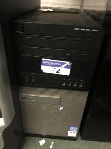 DELL OptiPlex 990 Desktop Computer; Specification: GenuineIntel, Intel(R) Core(TM) i5-2400 CPU @ 3.10GHz, Cores: 4, Stepping: 7, Current Speed: 3400MHz, External Clock:
100 MHz; Ram: 4 GB; HD Size: 2 x 250 GB Please Note: No Accessories or Cables a