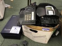 PANASONIC KX-TDA30 Telephone System with 7 PANASONIC KX-T766S Phones and KONFTEL Conference system