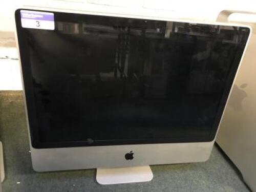 APPLE iMac; Specification: 24" 2.8 GHz Model A1225 *Faulty Screen*; Ram: 2 GB; HD Size: 320 GB Please Note: No Accessories or Cables are Included; WS REF: