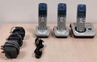 Panasonic Wireless Three Handset Phone & Answer Machine