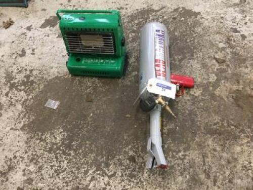 Pneumatic Bead Bazooka and Portable Gas Heater