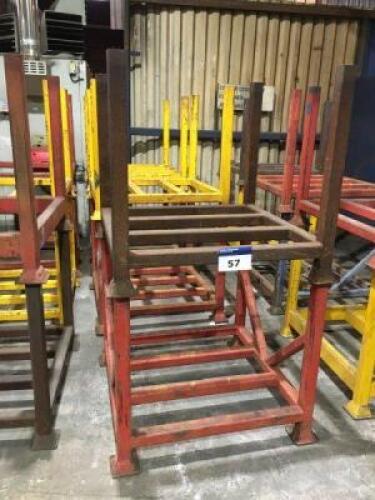 6 Steel Stillages; Dimensions: 900mm x 900mm