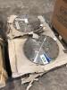 5 Stainless Steel Machined Flanges; Dimensions: 550mm (Dia.) x 30mm