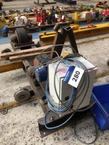 MPE Welding Rotator; Capacity: 10T, with Powered Unit and Idler Unit, with Approximately 9m of Rail System, 240V