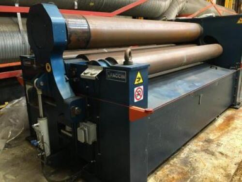 FACCIN 3138 4 Roll Variable Geometry Bending Rolls; Capacity: 3,100mm; Year: 2016