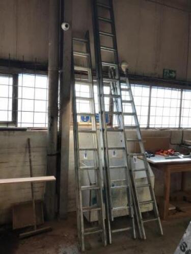 CLIMA 12 Rung Aluminium Double Extension Ladder