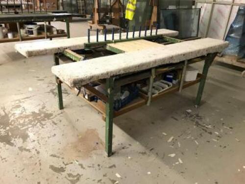 Metal Framed Glazing Workbench (2440mm x 1220mm)