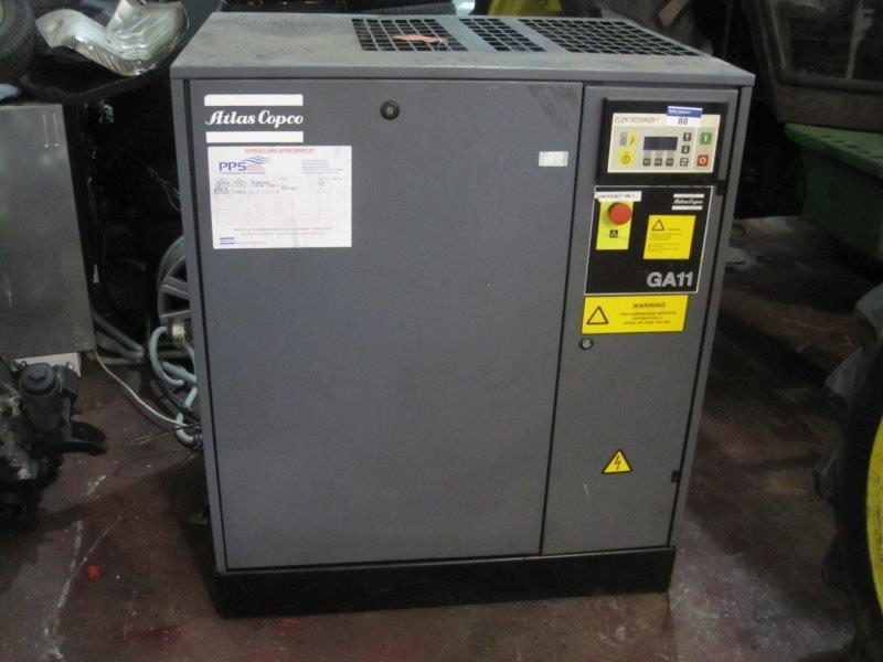 ATLAS COPCO GA11P Rotary Screw Compressor; Serial Number: ATT229960 ...