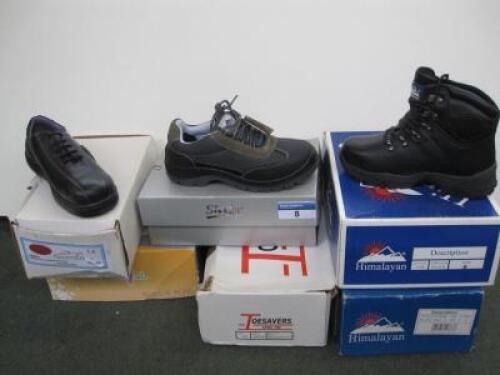 6 Pairs of various Safety Footwear