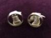 Selection of Shirt Accessories to include a Pair of Chess Piece Cufflinks depicting Rook and Knight, a Pair of White and Black Cufflinks depicting Horses in Motion, and a 9ct Gold Golf Club Tie Pin, Hallmarked; Tie Pin Weight: circa. 2.6g (Please Note: It - 3