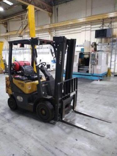 DOOSAN G20SC 1,900KG Counter Balance Side Shift LPG Fork Truck with DUPLEX 3,300mm (H) Mast; Hours: 73,270; Year: 2007 (Note: This machine will not be available for collection until 8th January)