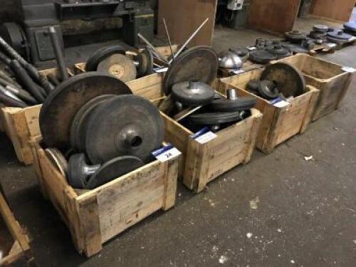 Spinning Lathe Centres to 4 Crates; Dimensions: Ranging from 190mm to 580mm