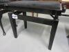 Upholstered Black Adjustable Piano Stool Bench