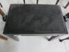 Upholstered Black Adjustable Piano Stool Bench - 2