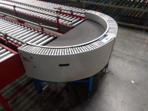 AXMANN Curved Belt Conveyor; Approx. 1200mm Diameter