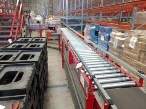 U-Shaped Powered Roller Conveyor; Dimensions: 16.9m (L) x 6m (W) (390mm Rollers