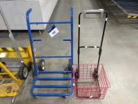 Four Wheel Sack Cart and a 2 Wheel Trolly