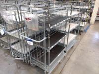 2 ERGOBJORN 4 Tier Stock Picking Trolleys with Towing Connection