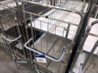 2 ERGOBJORN 4 Tier Stock Picking Trolleys with Towing Connection