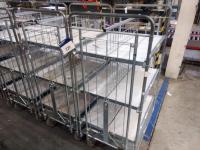 2 ERGOBJORN 4 Tier Stock Picking Trolleys with Towing Connection