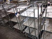 2 ERGOBJORN 4 Tier Stock Picking Trolleys with Towing Connection