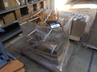 Pallet of 10 Chrome and Wooden Chairs