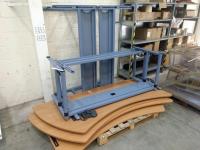 4 Disassembled Curved Work Stations 1m x 2.2m