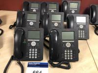 8 AVAYA VoIP Model 9608 IT Telephone Handsets