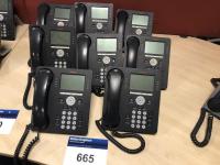 8 AVAYA VoIP Model 9608 IT Telephone Handsets