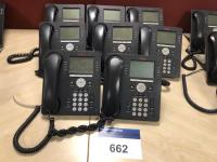 8 AVAYA VoIP Model 9608 IT Telephone Handsets