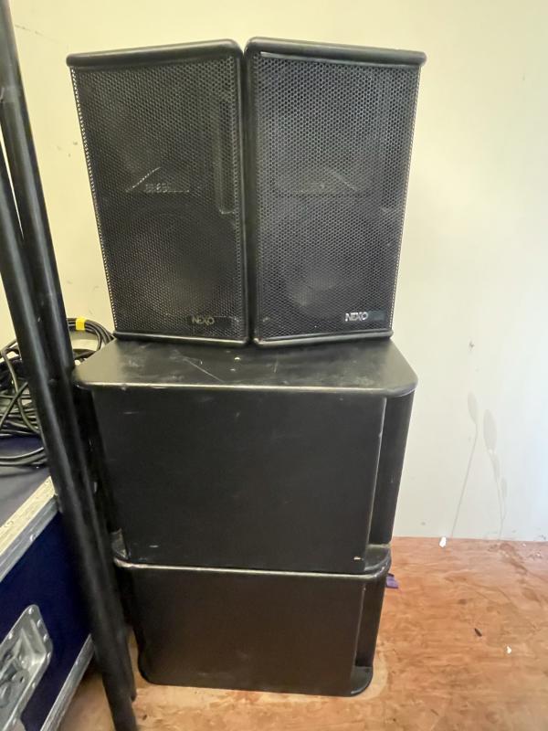 NEXO Sound System Comprising of; 2 x NEXO PS8; 2 x NEXO LS400; TD ...