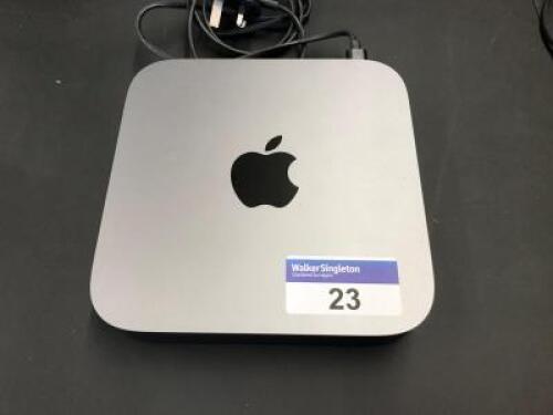 APPLE Mac Mini; Model: A1993; EMC: 3213; S/N: C07DY30WYJYVY