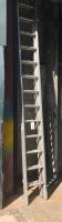 13 Run Double Extender Aluminium Ladder (Please Note: Third Section Missing)