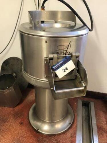 HOPKINS Model HP25/56 Potato Peeler and Rumbler; Single Phase: 240v; Serial Number: HP15