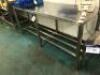 3 Stainless Steel Food Preparation Tables; Dimensions: 1 x 1800mm(L) x 600mm(W) x 810mm (H), 1 x 1210mm(L) x 640mm(W) x 810mm (H)