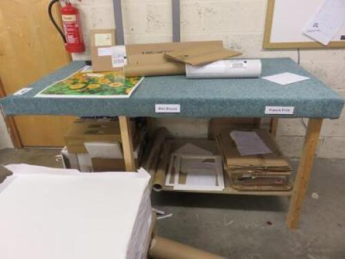 4 x Setting Out Tables; 3ft x 6ft; 4ft x 3ft; 10ft x 3ft 6inch and 10ft x 3ft