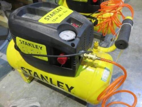 STANLEY Portable Compressor (240v); 
Model No. D200/8/24; 
Serial No. 4309980372; 
1.5HP; 24LT CAP; 8 Bar Max Pressure