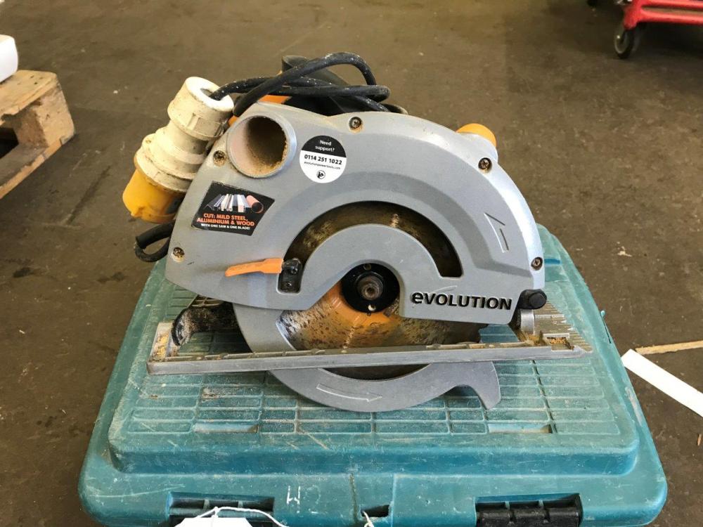 Evolution RAGE 1-B 185mm Multipurpose Circular Rip Saw 110V With ...